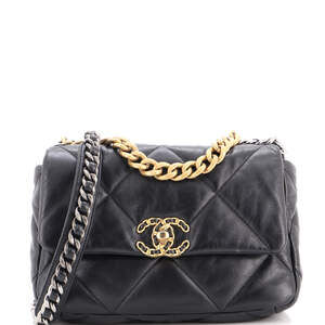 Chanel Medium 19 Flap Bag Quilted Leather